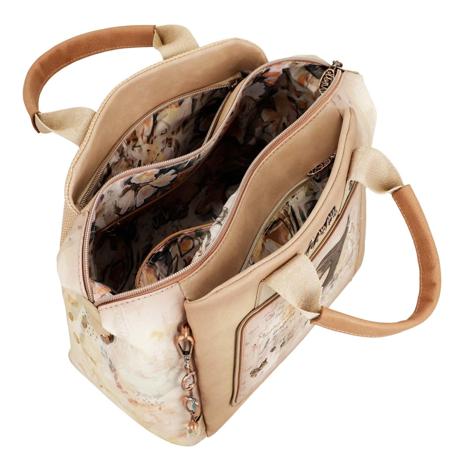 Anekke Memories Bowling borsa a mano tracolla stampa