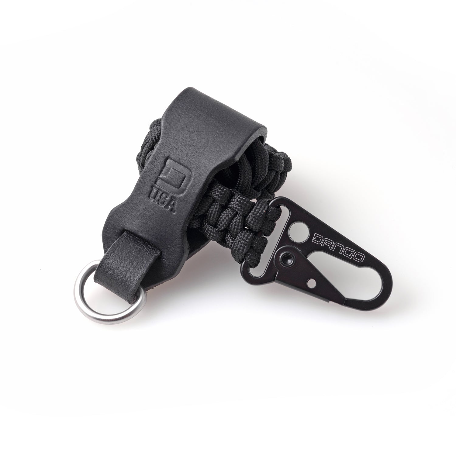 Dango Belts Tether & Belt Fob portachiavi nero Jet Black bundle