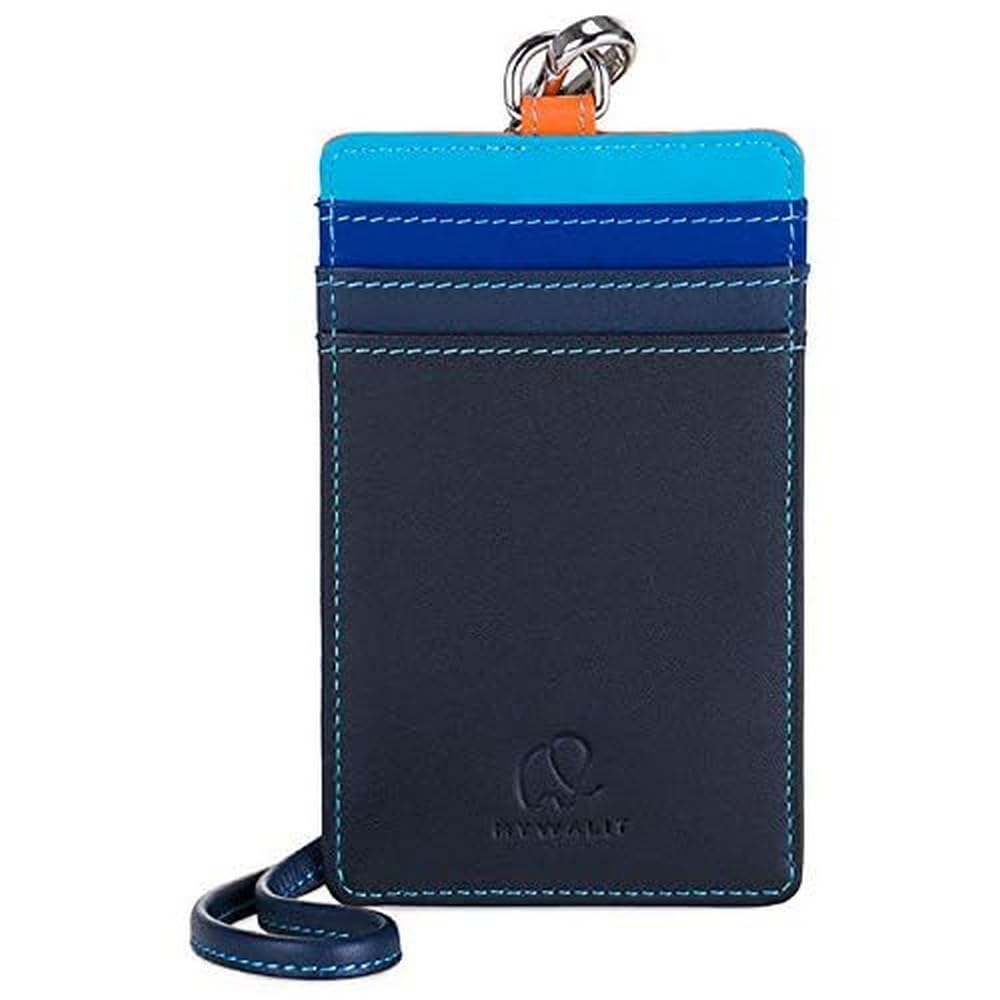 Mywalit Milano card holder lanyard Sangria Multi viaggio