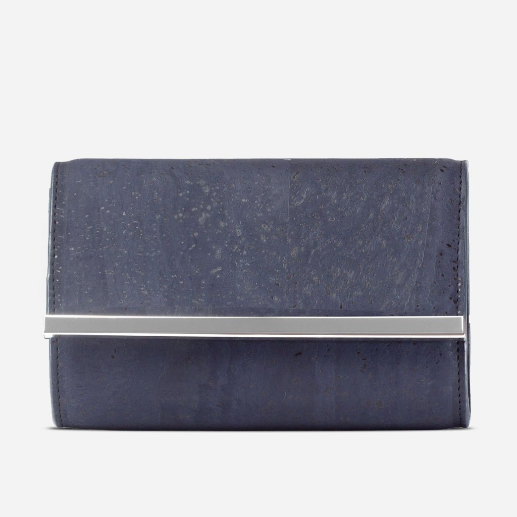 Corkor Bags Pochette in Sughero Blu S da Sera
