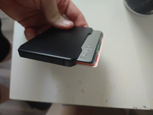 Dango SK1 Slide Kick Portafoglio Alluminio Satin Silver RFID