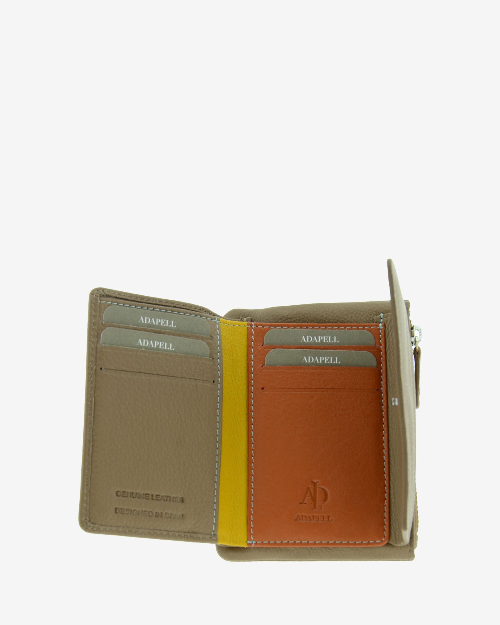 Adapell Asimetric portafoglio donna Topo 6 carte pelle