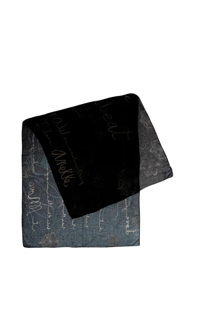 Anekke Sciarpa Donna Scura Pashmina con Stampa