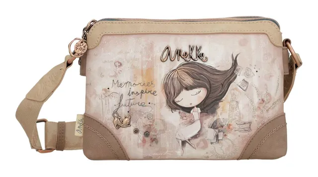 Anekke Memories borsa a tracolla doppio scomparto