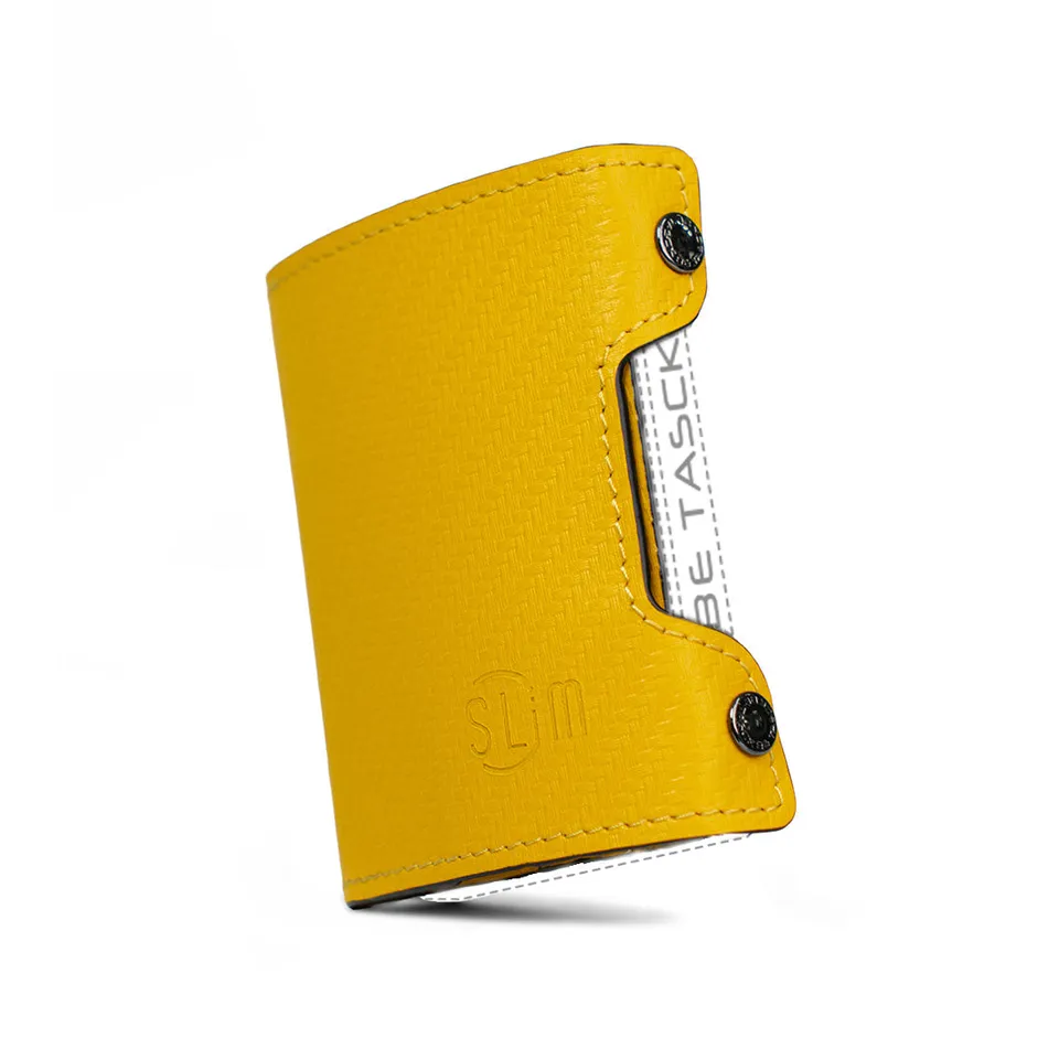 SLim Cover Pelle Be Tasck Carbon Giallo
