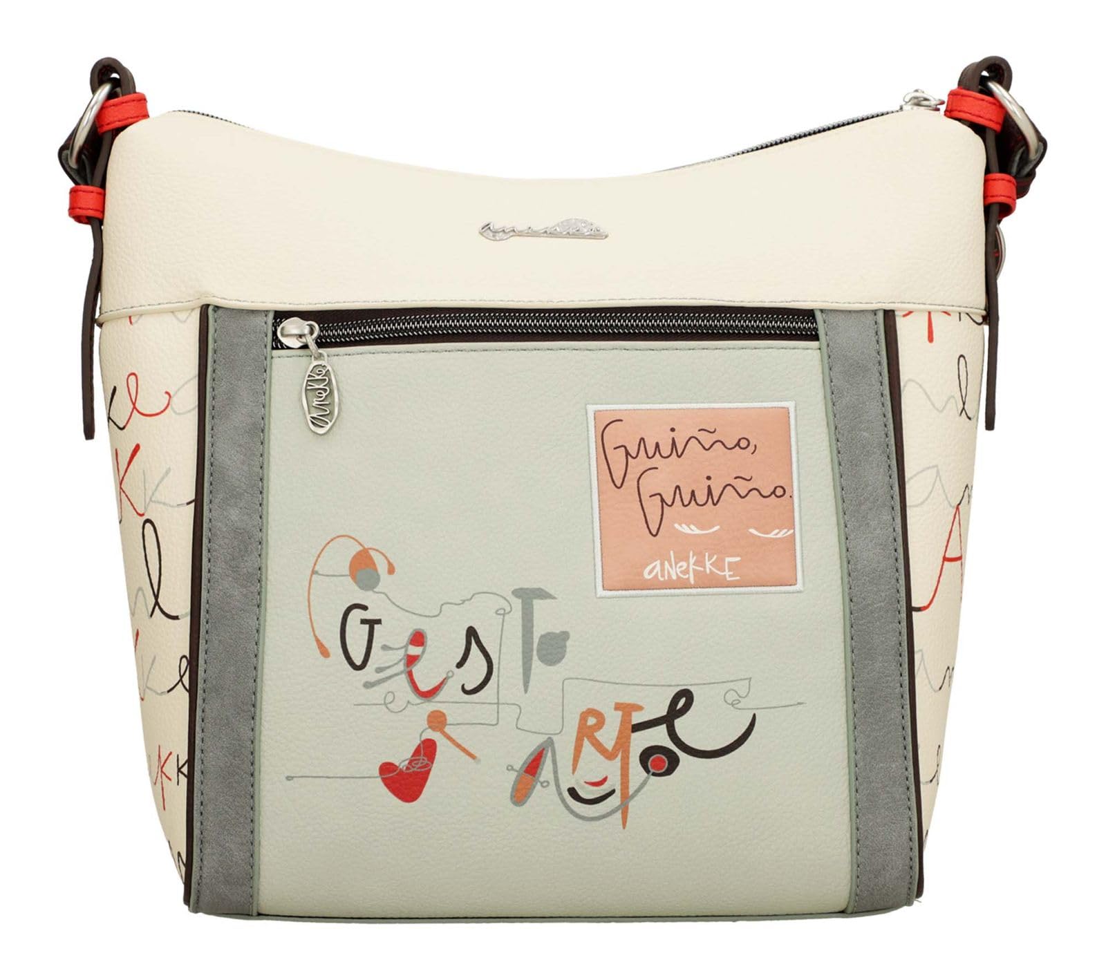 Anekke Mediterranean Ole borsa a tracolla 30x28 cm stampa artistica