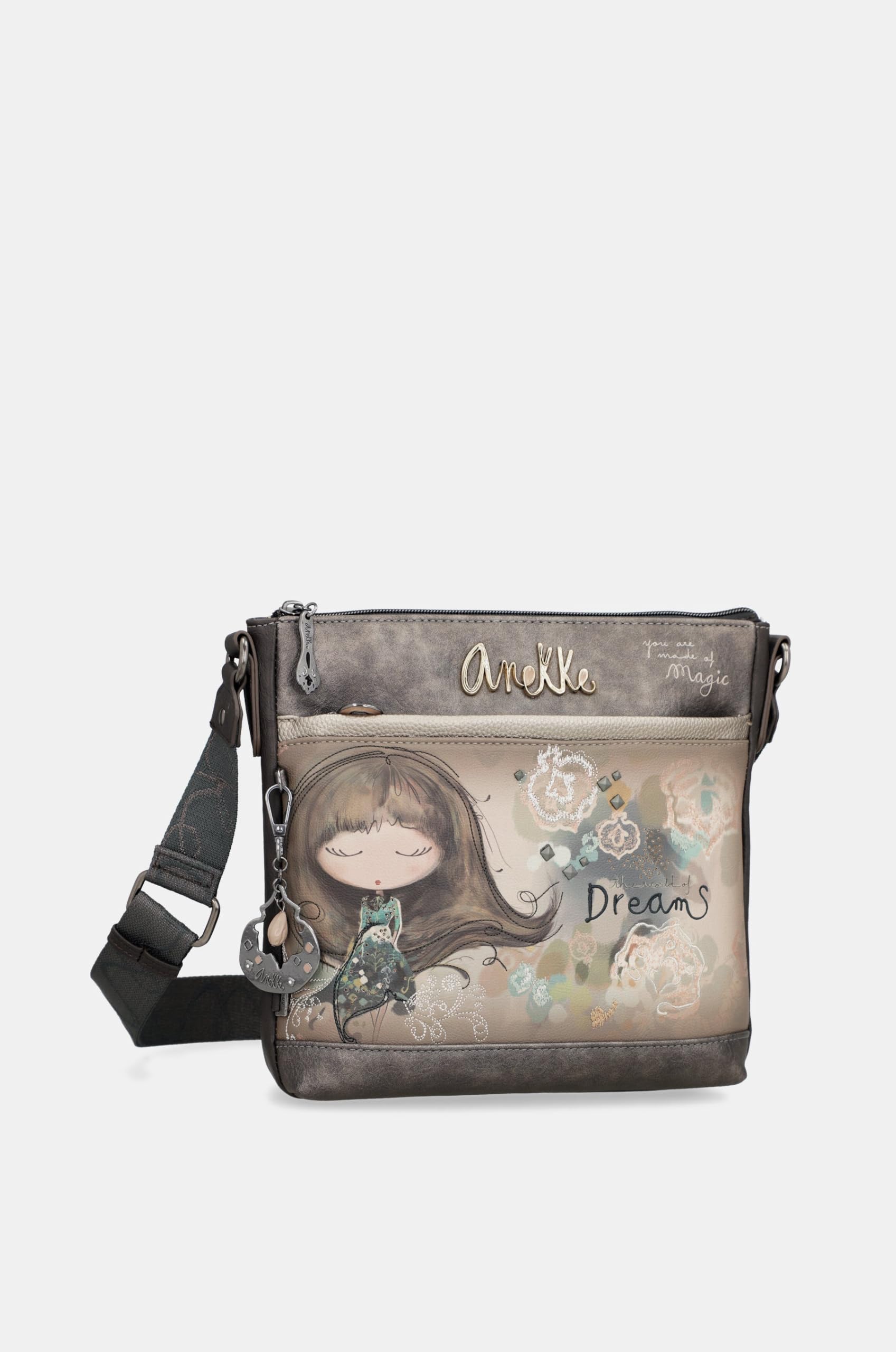 Anekke Real borsa tracolla donna 27x26x8 cm cerniera