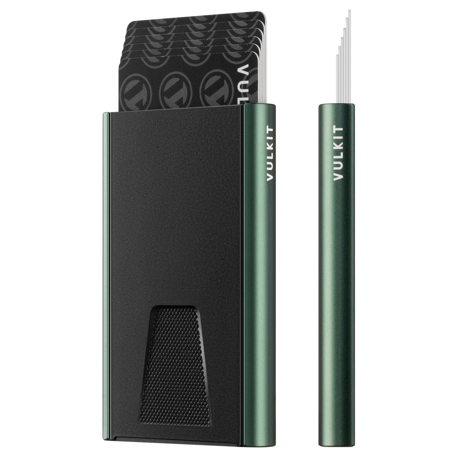 VULKIT VC500 portacarte alluminio nero RFID con AirTag