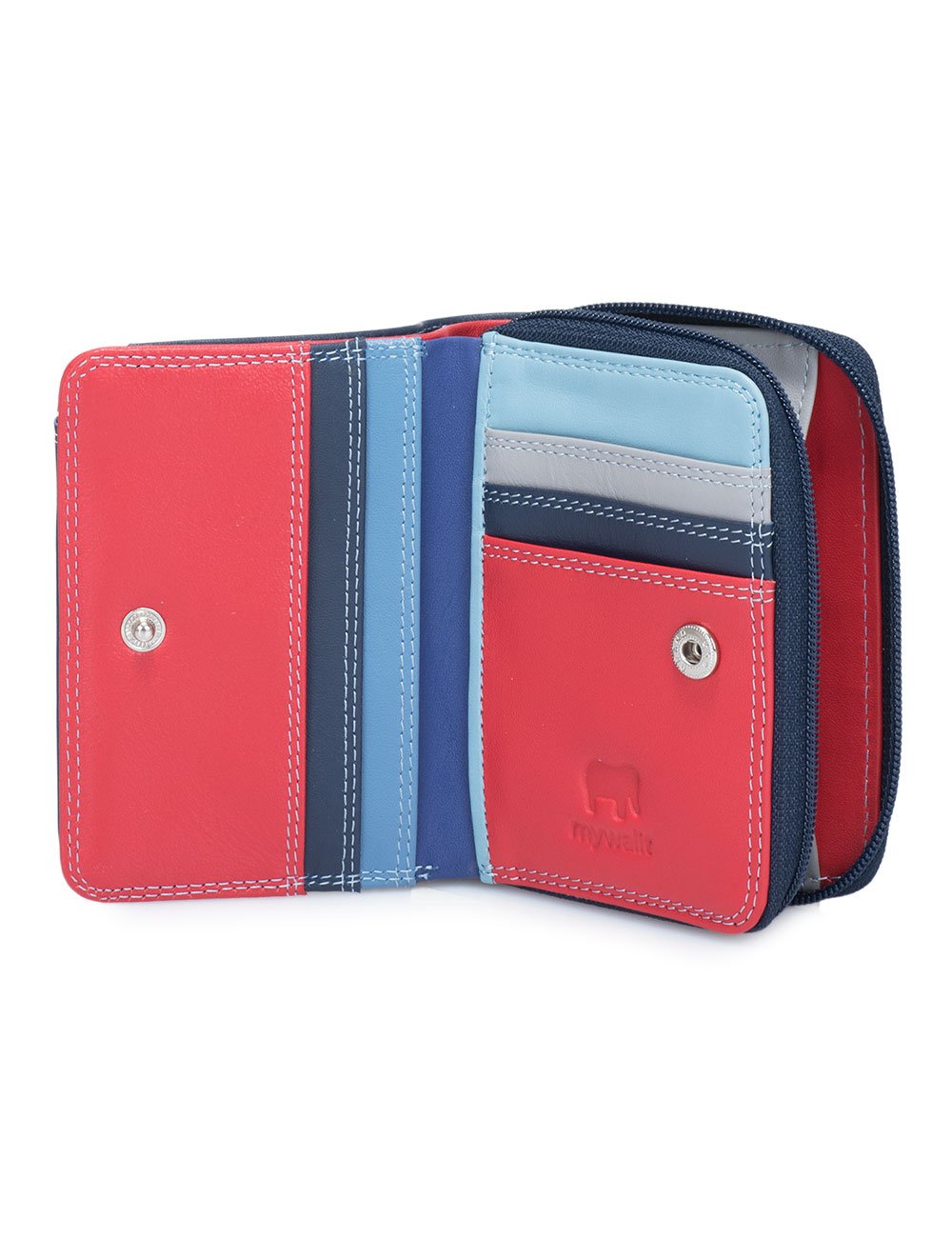 Mywalit Milano Portafoglio Donna Marrone Zip S 5 Carte