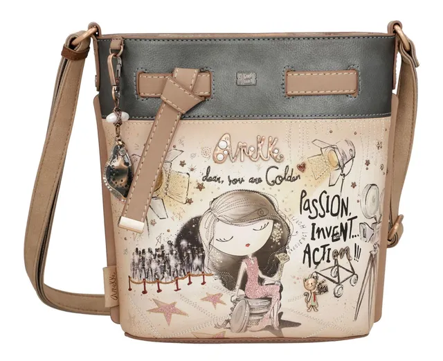 ANEKKE Hollywood Lazo Borsa Tracolla Donna Blu