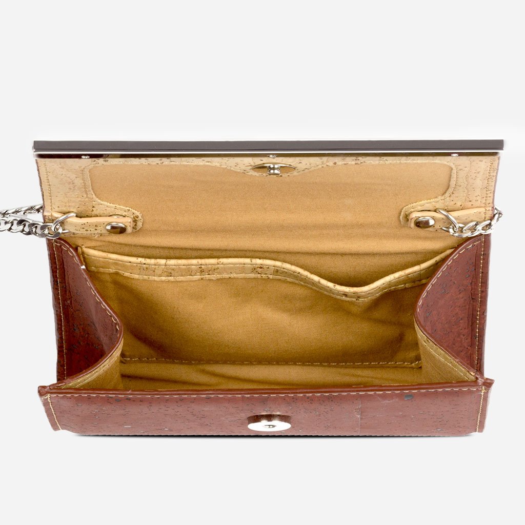 Corkor Bags pochette sughero rossa S sera matrimonio vegana