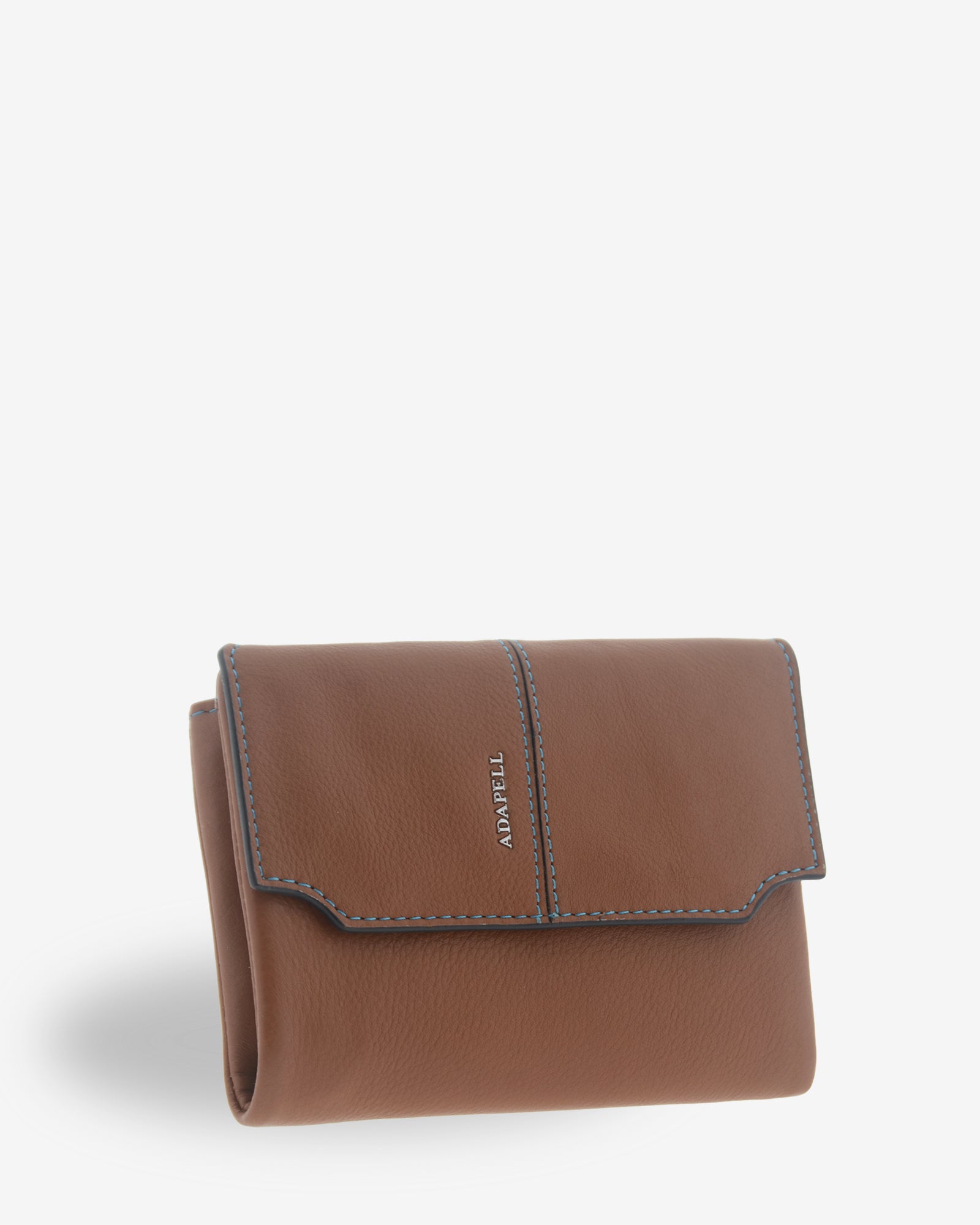 Adapell Atelier portafoglio pelle caramel RFID 15 carte