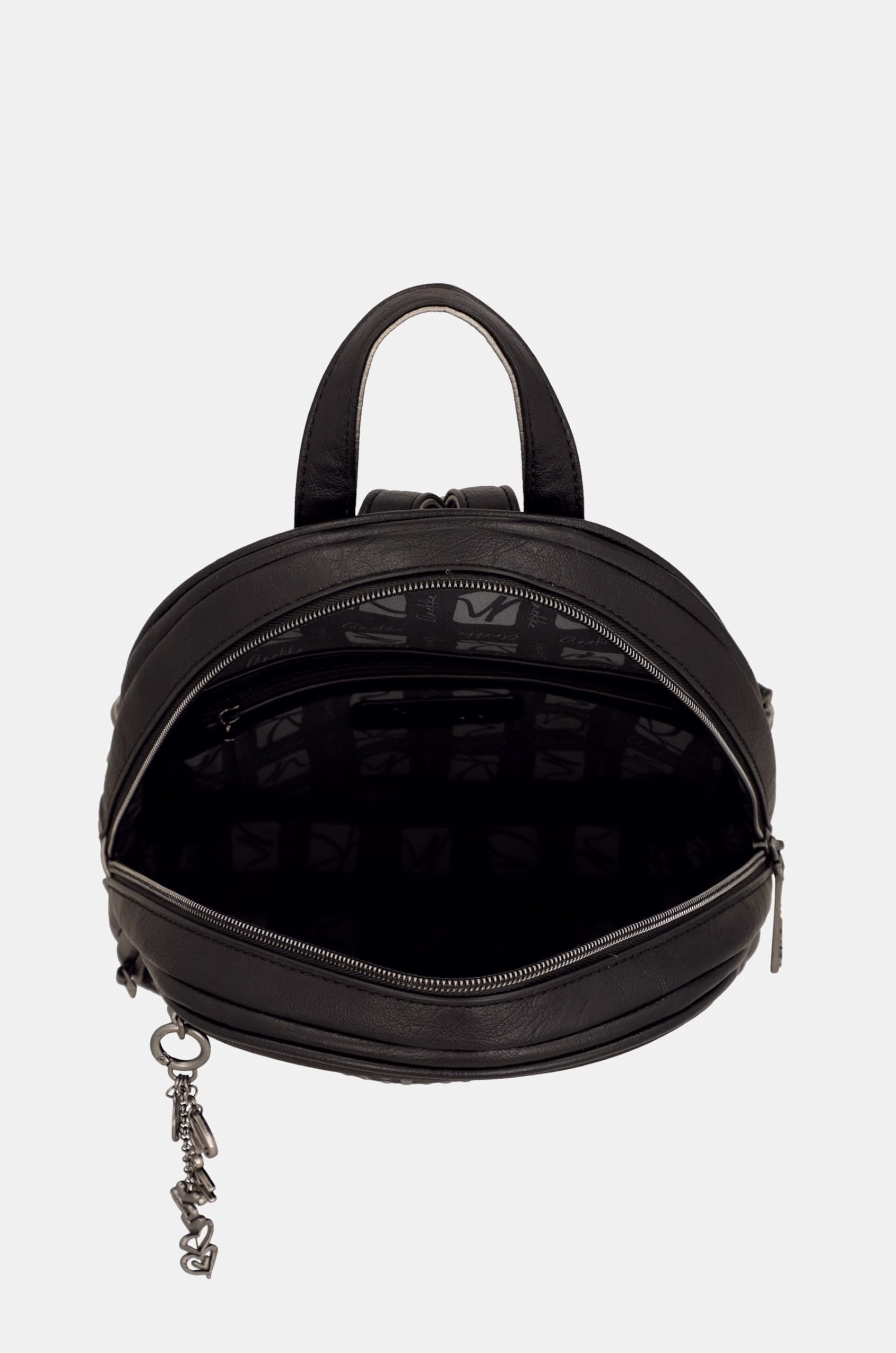 Anekke Black Zaino Medio Nero con Cerniera