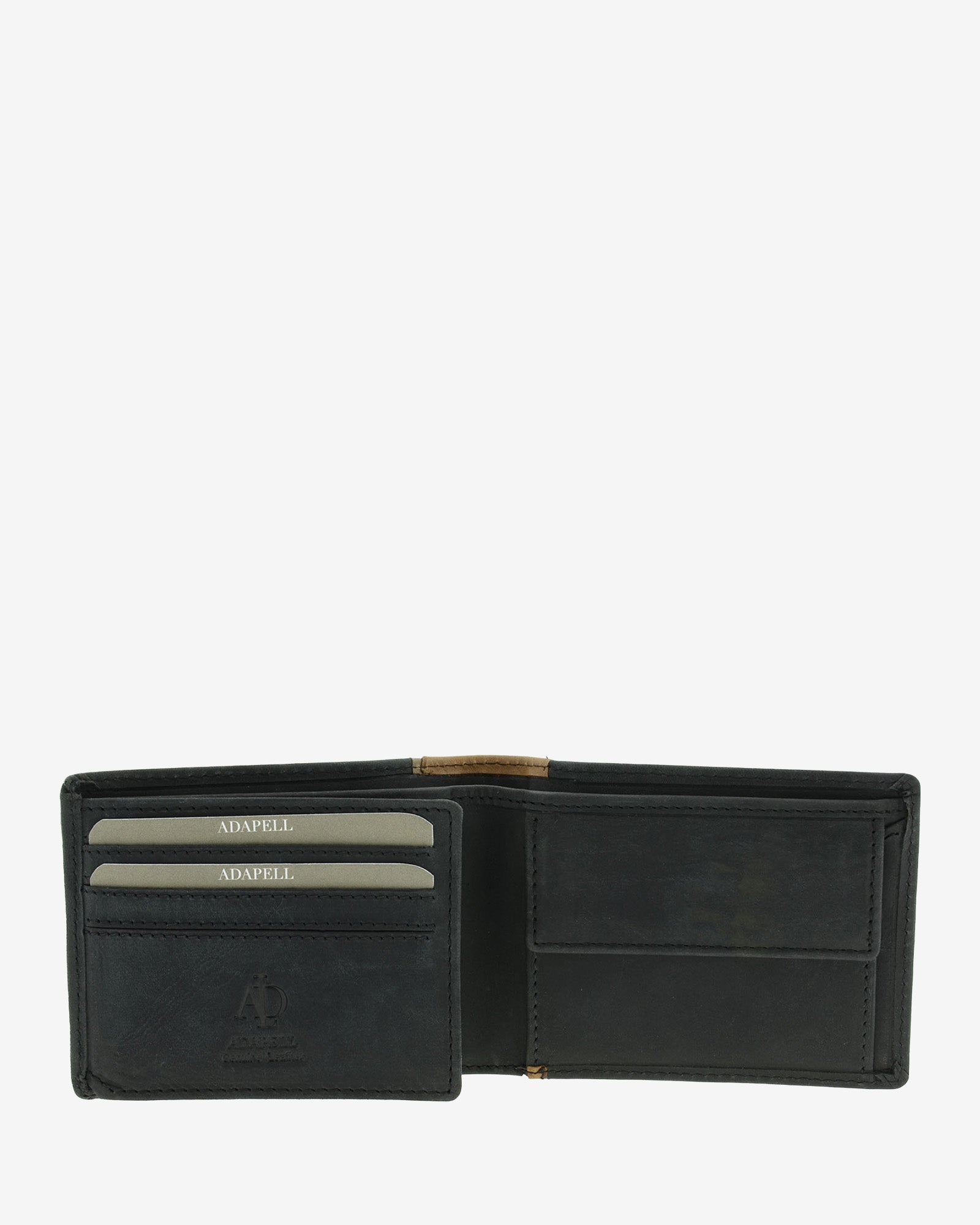 Adapell Oxford 1643 portafoglio uomo pelle nero RFID
