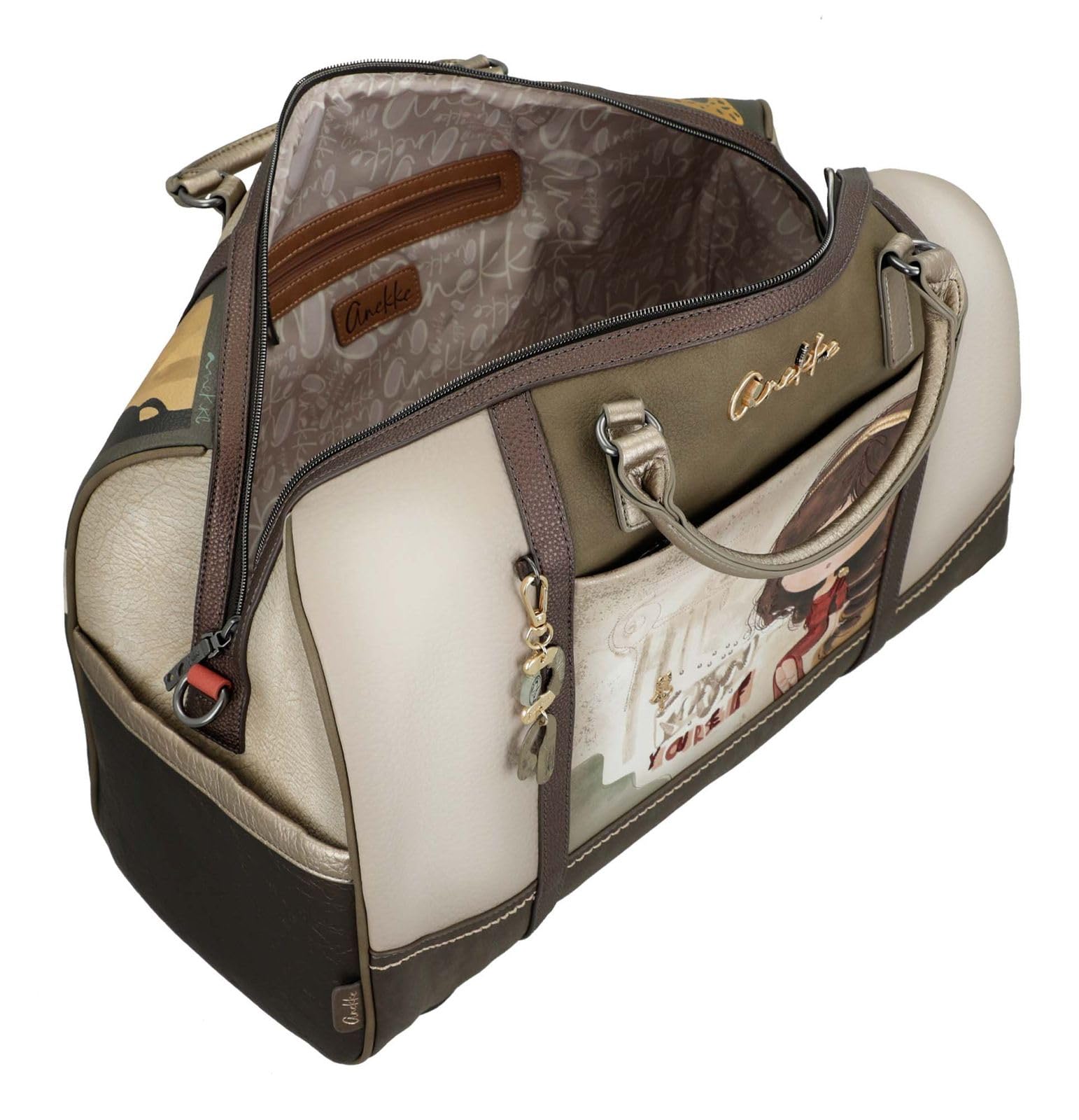 Anekke Muse Borsa da Viaggio Donna Stampa Grecia