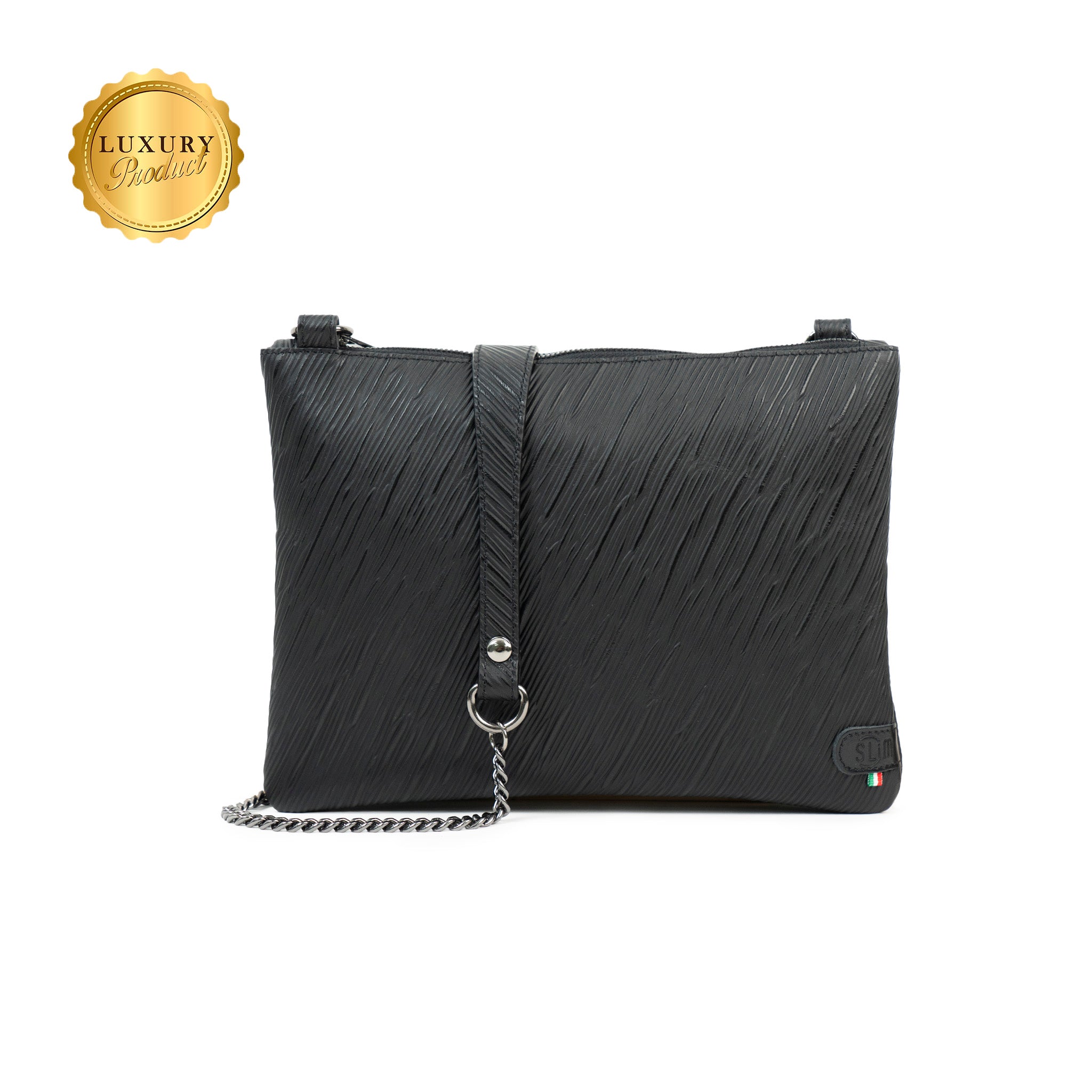 SLim Pochette Tracolla Epi Nero pochette pelle 28 cm