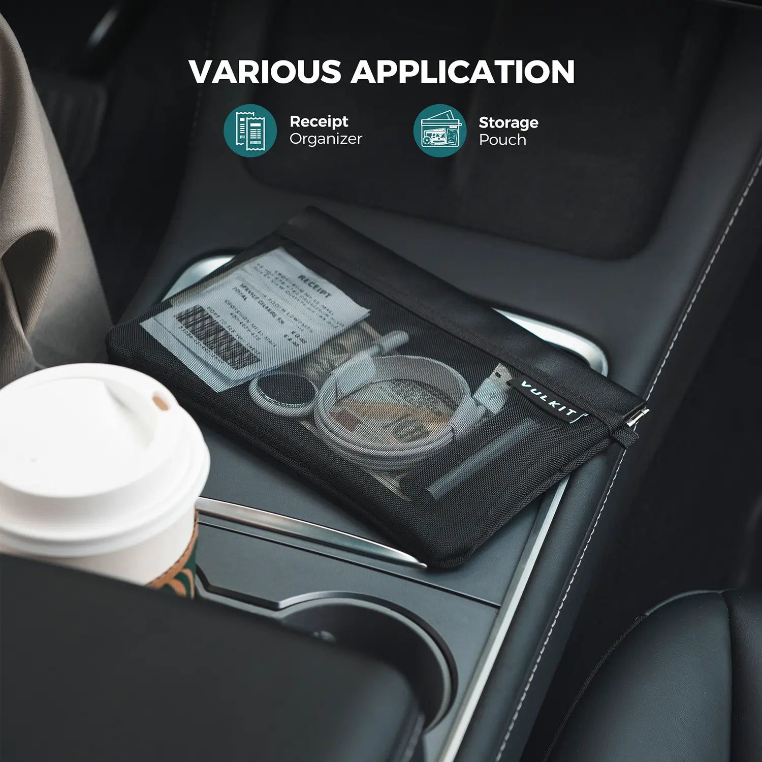 VULKIT VPW122 porta passaporto RFID nero in nylon