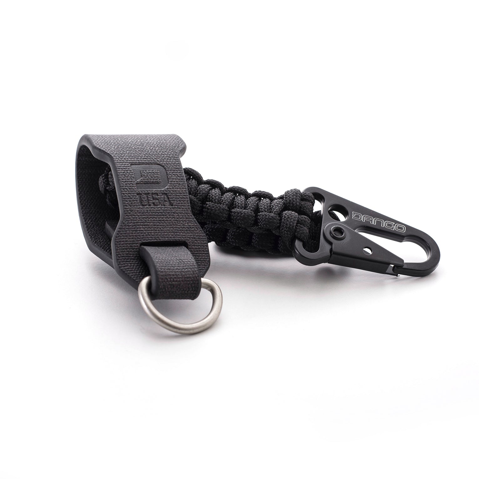 Dango Belts Tether & Belt Fob portachiavi nero Jet Black bundle