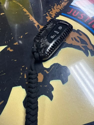 Dango 550 Paracord Lanyard cordino portafoglio nero 3ft