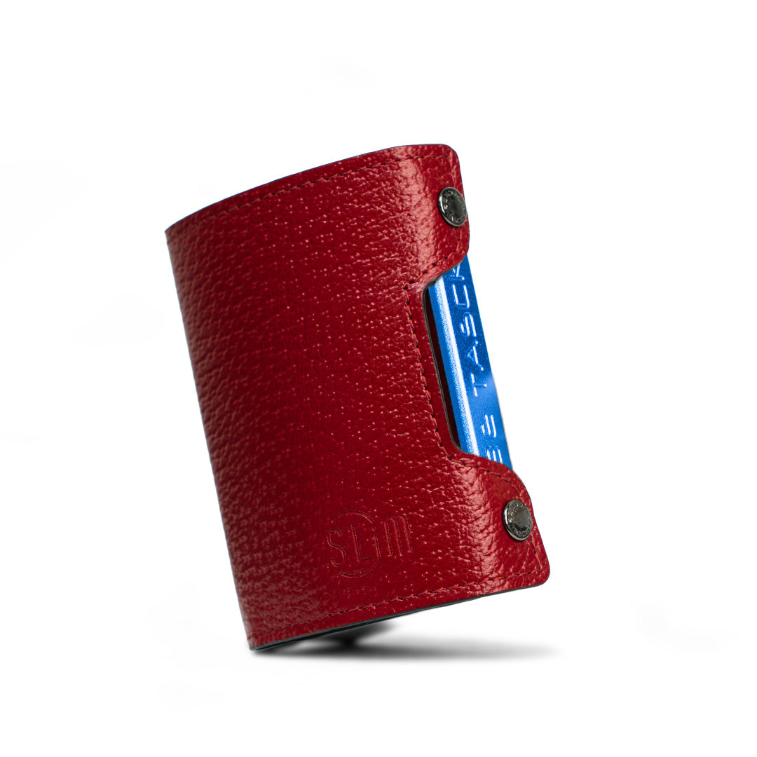 Be Tasck Astuccio Pelle Cinghialino Bordeaux Frame Nero