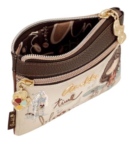Anekke Tulip portafoglio doppio scomparto con zip