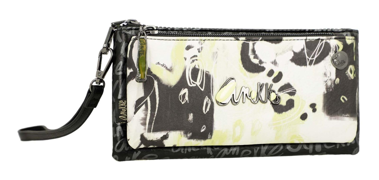 Anekke Nature Towanda portafoglio pochette mano 22x11 stampato