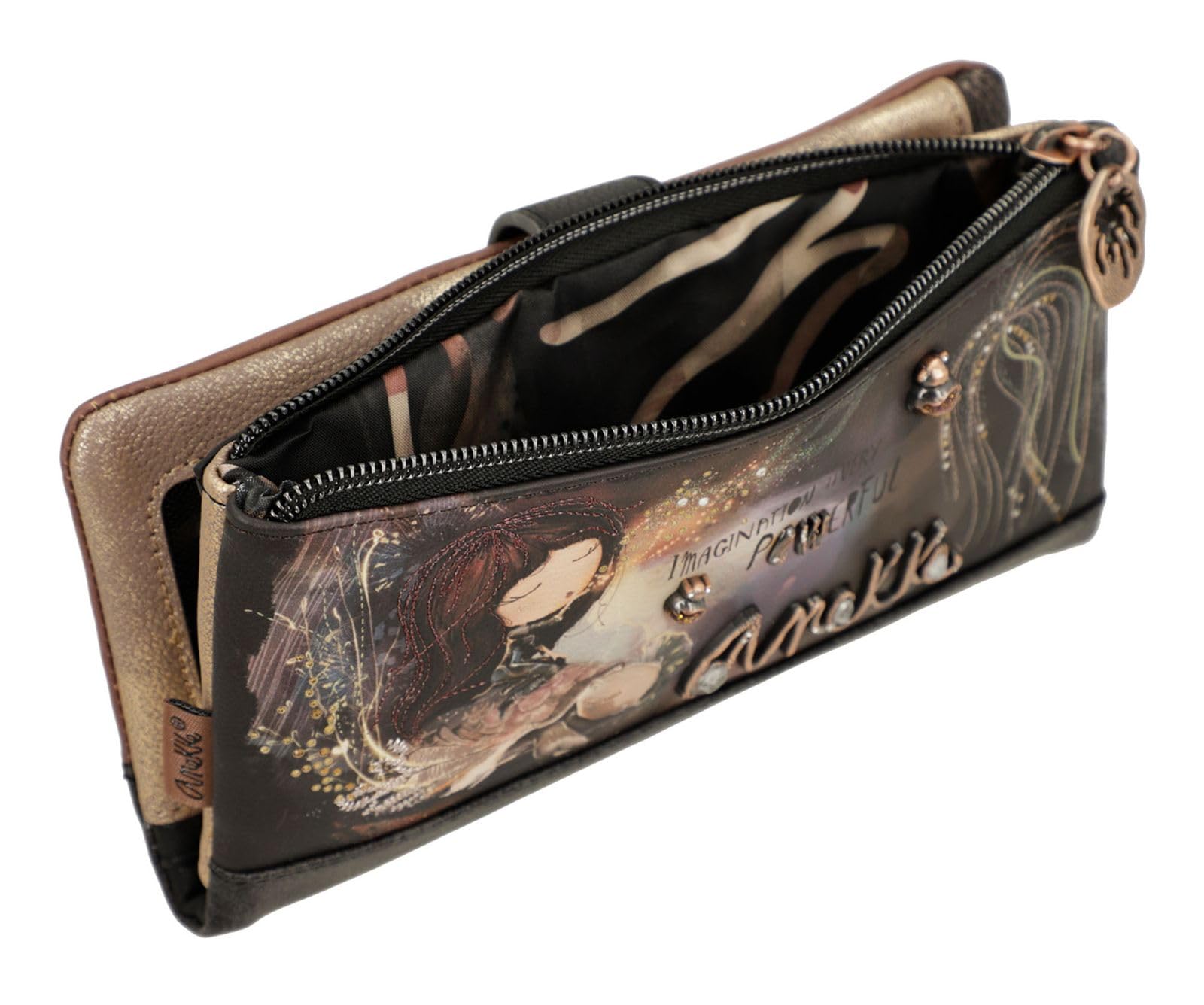 Anekke Dreamverse portafoglio RFID grande 21x10 cm