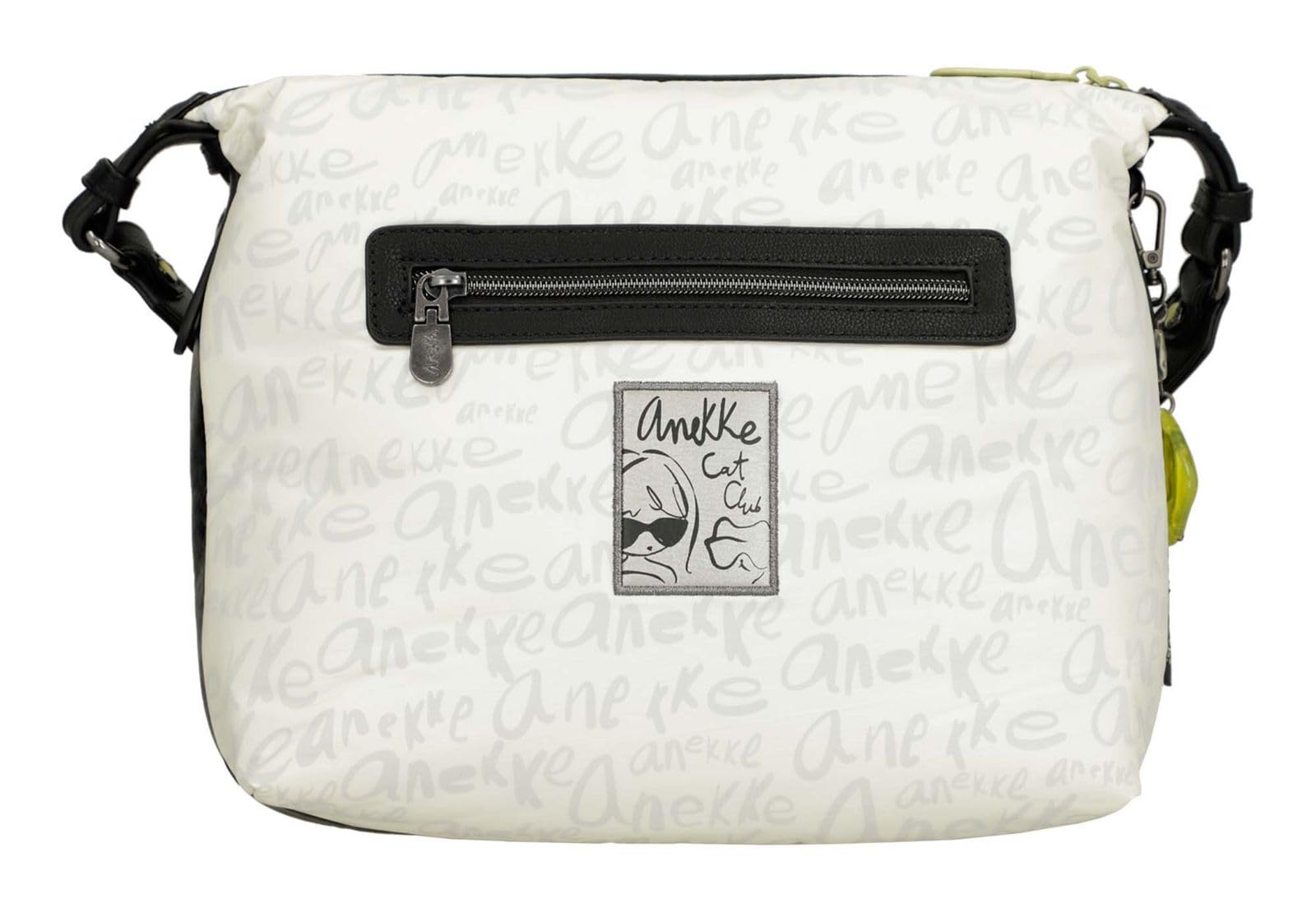 Anekke Nature Towanda borsa a tracolla grande bianca 27x24