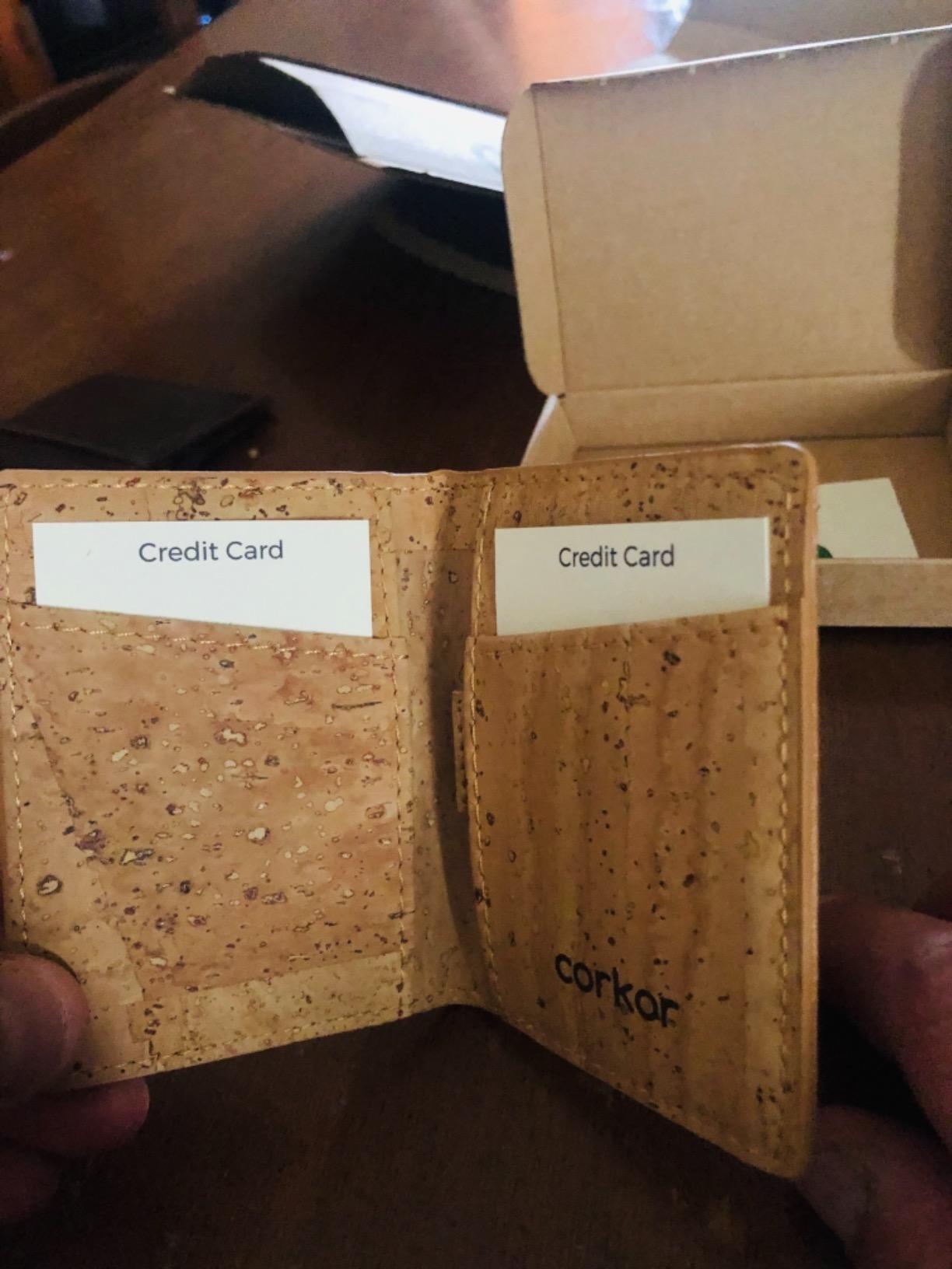 Corkor Wallets Portafoglio Sughero RFID Marrone Chiaro