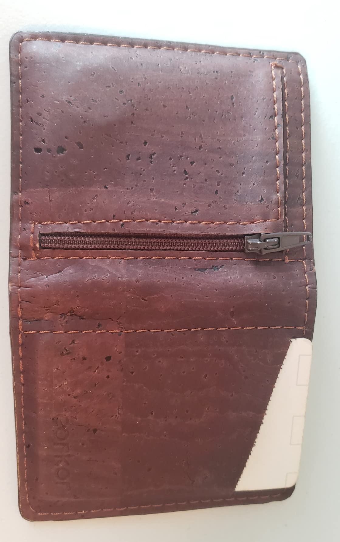 Corkor Wallets Portafoglio Uomo Slim Sughero RFID Marrone