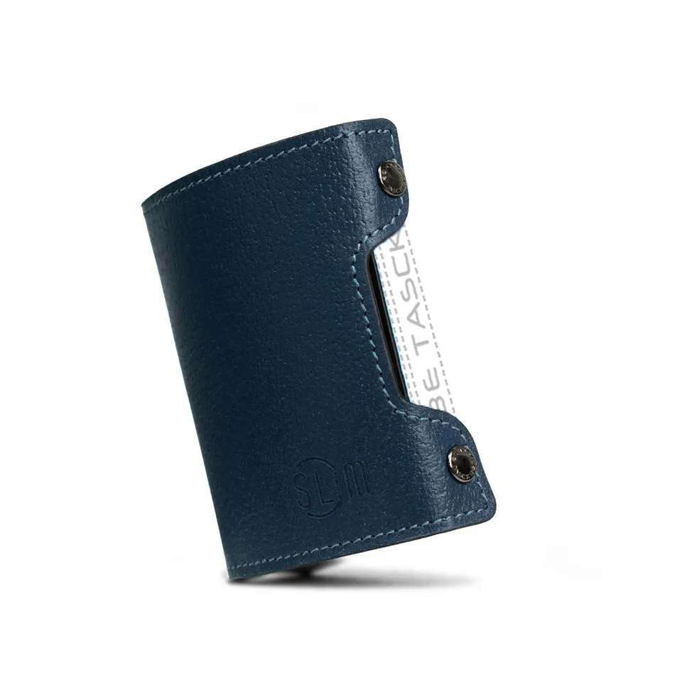 SLim Be Tasck Cover Pelle Cinghialino Blu