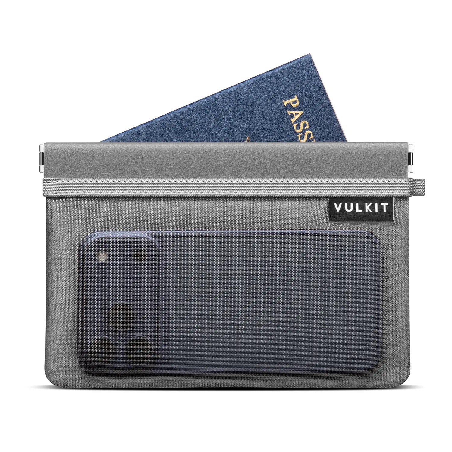 VULKIT VPW122 porta passaporto RFID nero in nylon