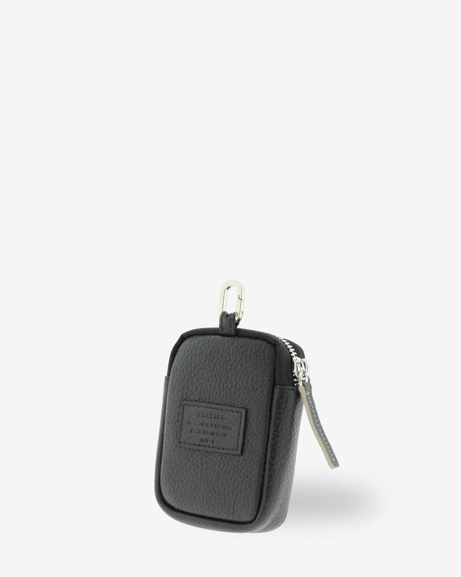 Adapell Nexo 8096 portamonete pelle nero RFID portachiavi