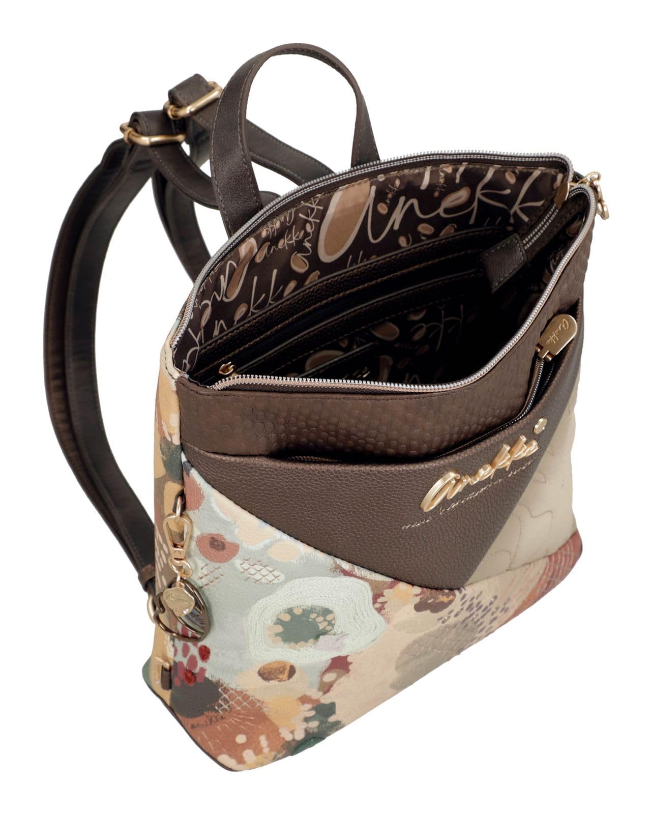 Anekke Blossom zaino quadrato 28x27x8 ricamato
