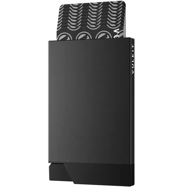VULKIT VC400 Portacarte Alluminio Slim Nero RFID