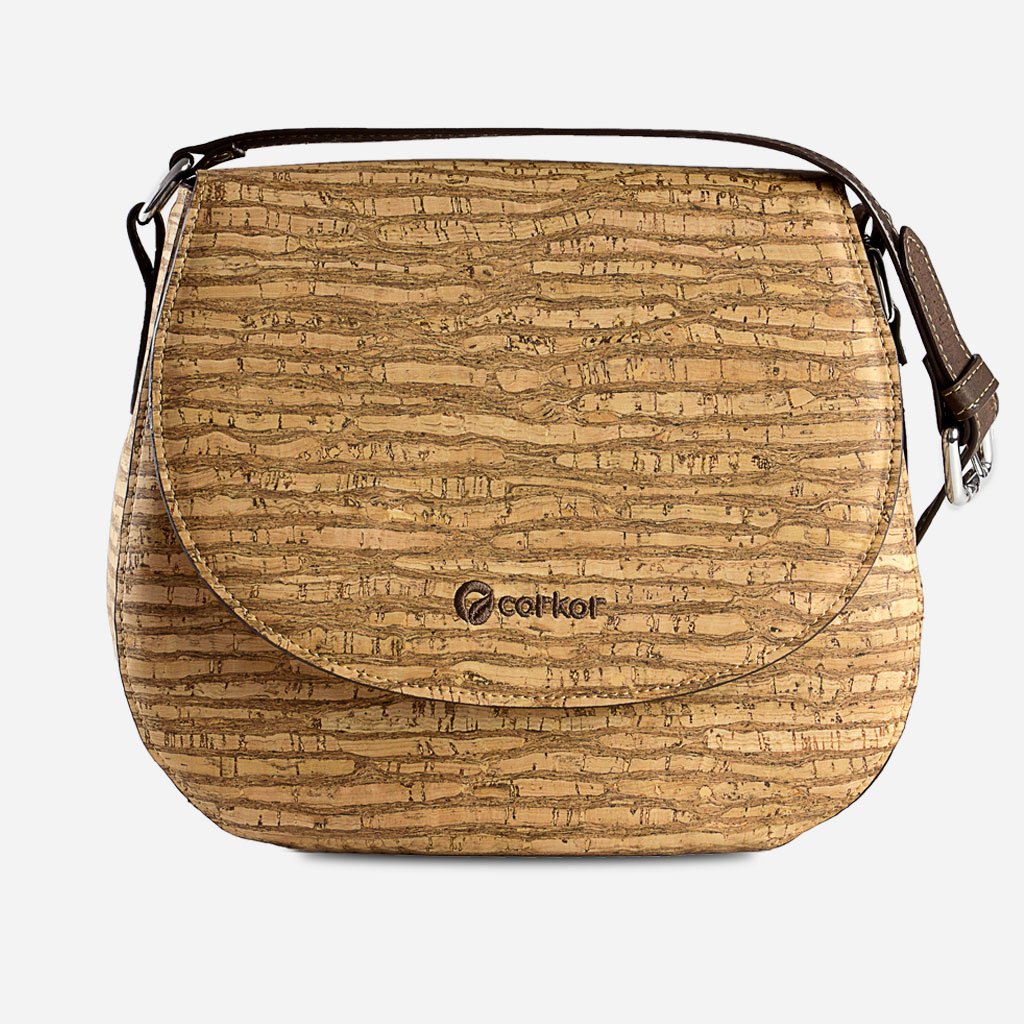 Corkor Bags Borsa a Tracolla Donna Sughero Vegana Naturale