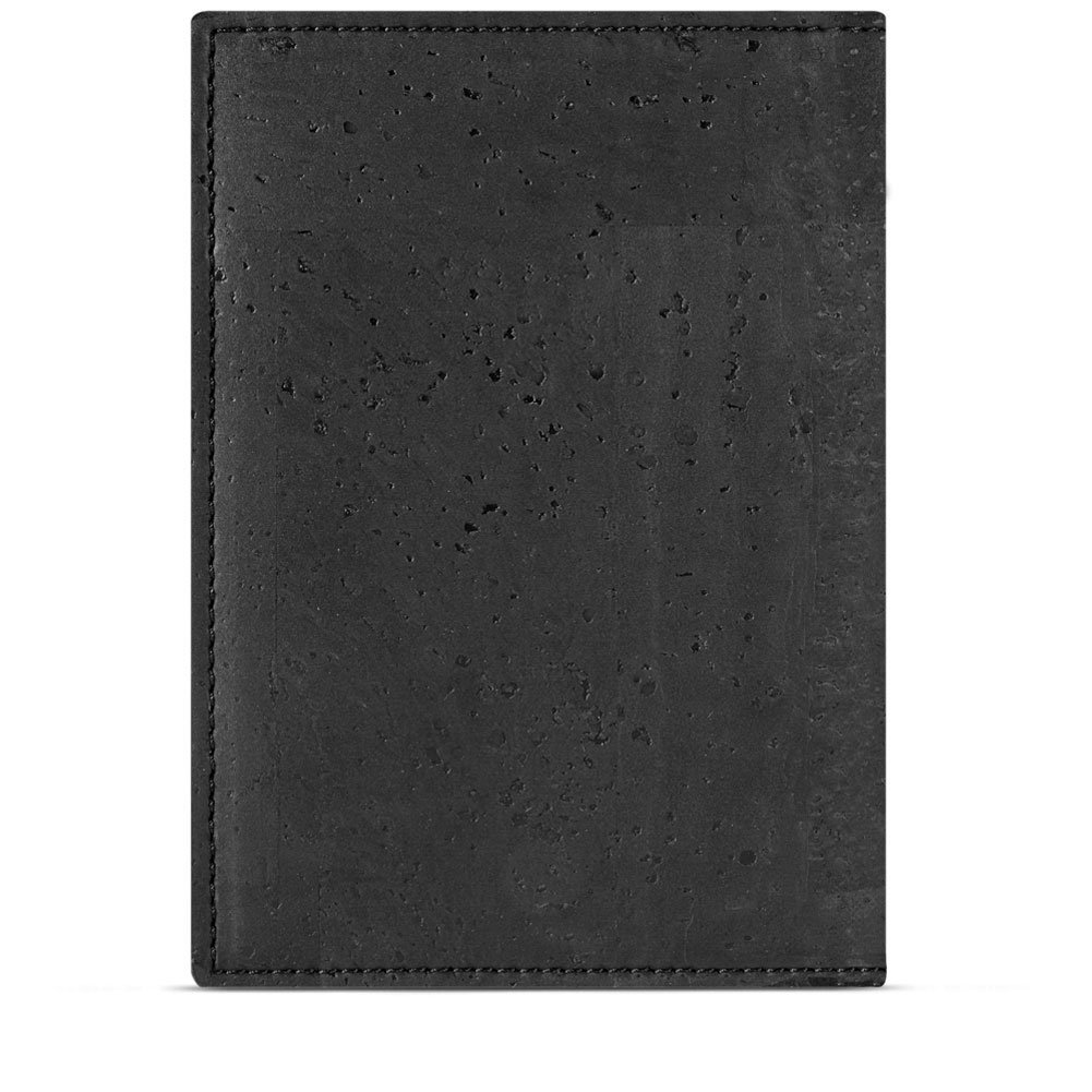 Corkor Wallets Portafoglio Sughero Nero RFID Passaporto