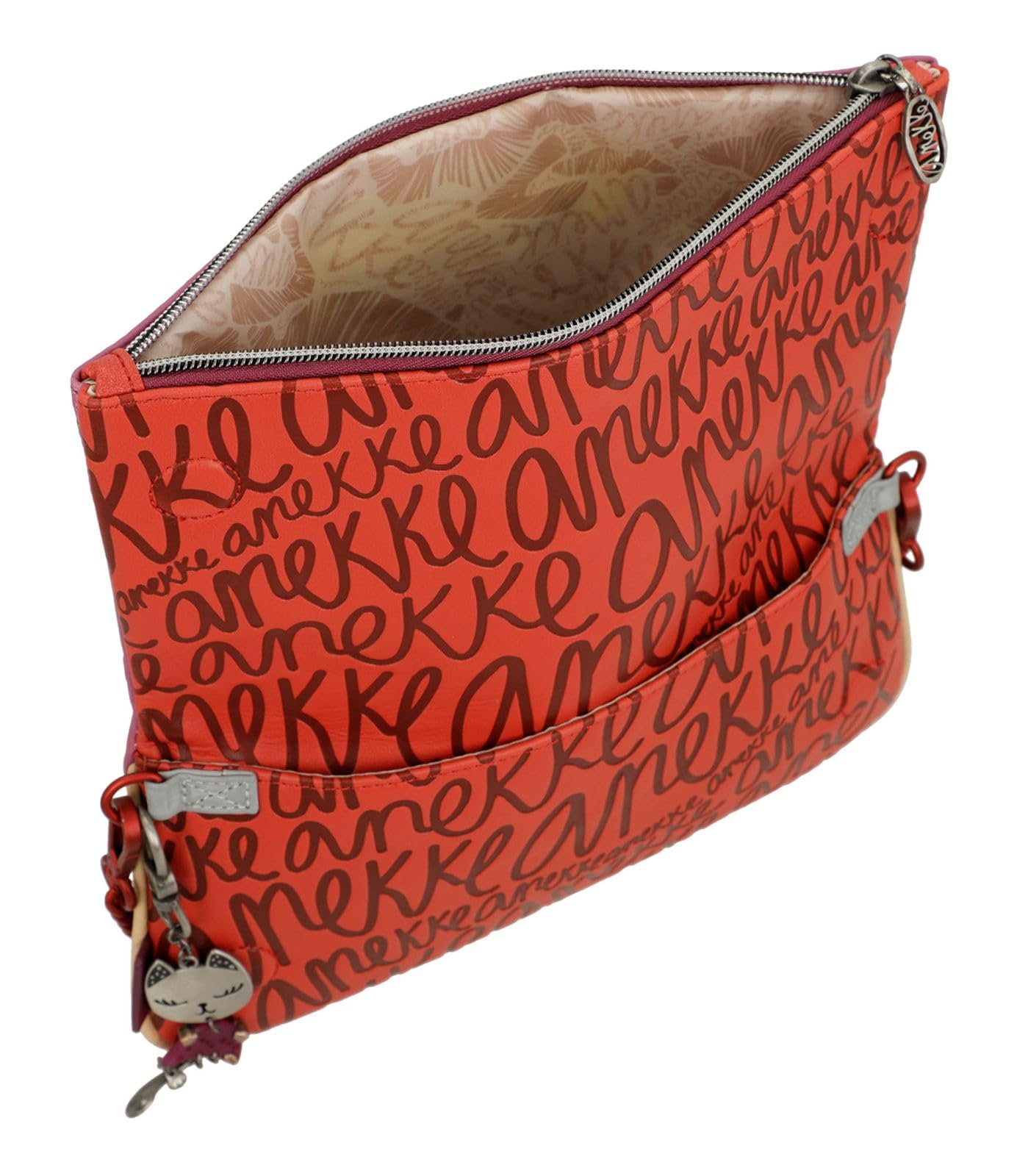 Anekke Fashion borsa a tracolla asa metallo blu navy