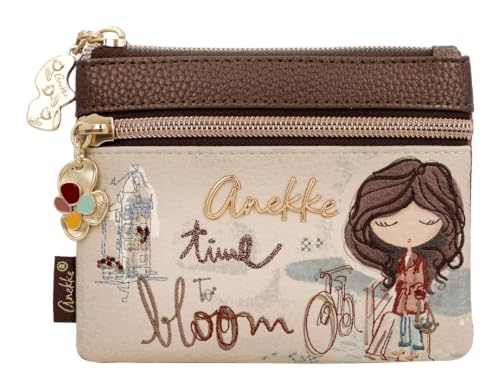 Anekke Tulip portafoglio doppio scomparto con zip
