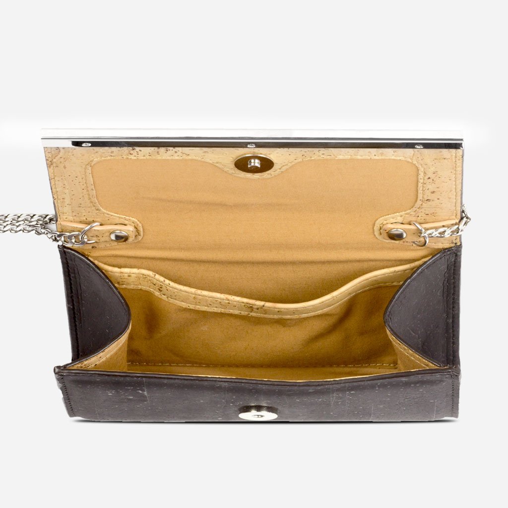 Corkor Bags Pochette in Sughero Nero S da Sera