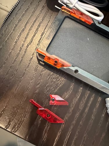 Dango M4 Rail Prongs binari portafoglio arancione polimero