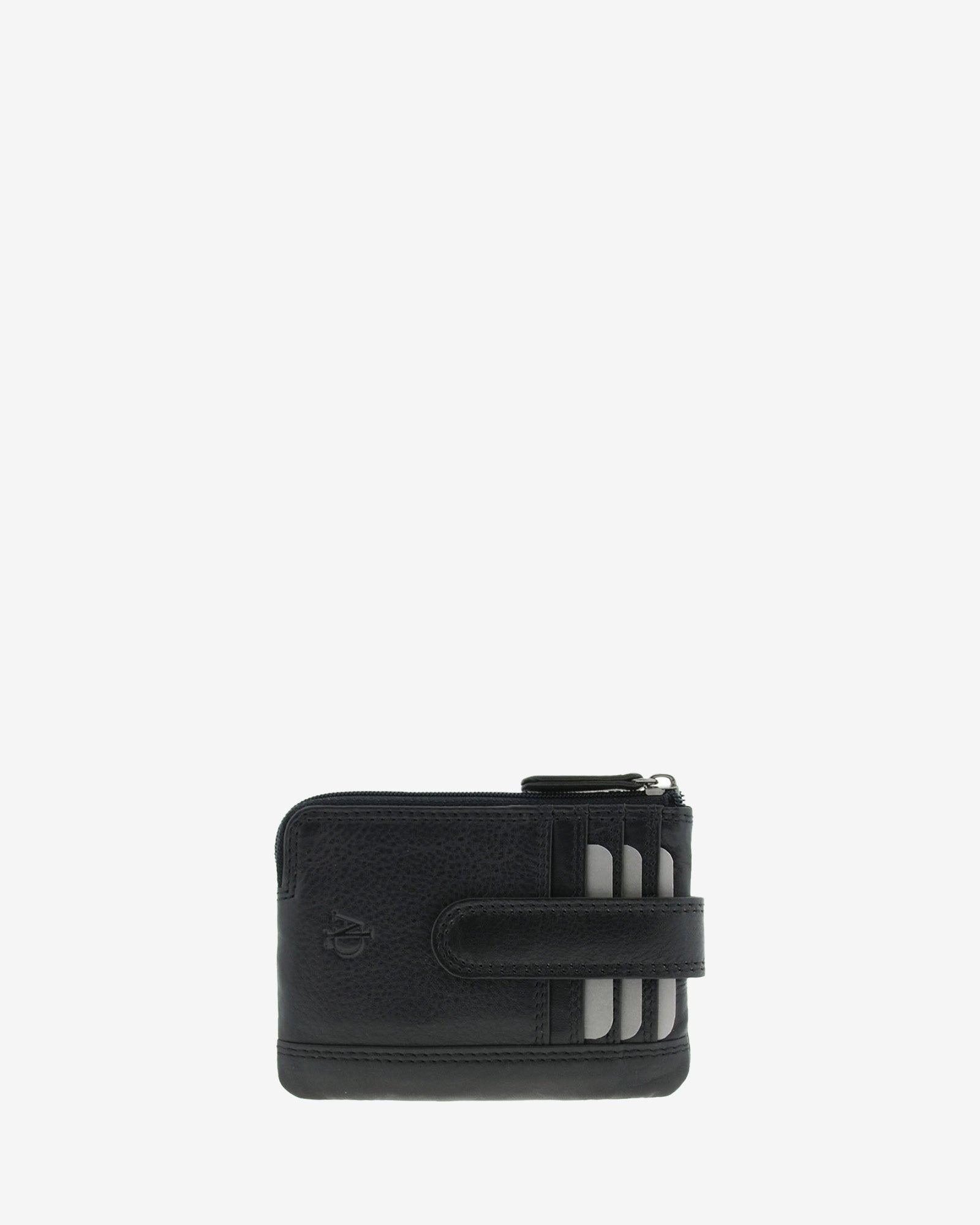 Adapell Básicos 8036 Portamonete Nero Doppia Zip