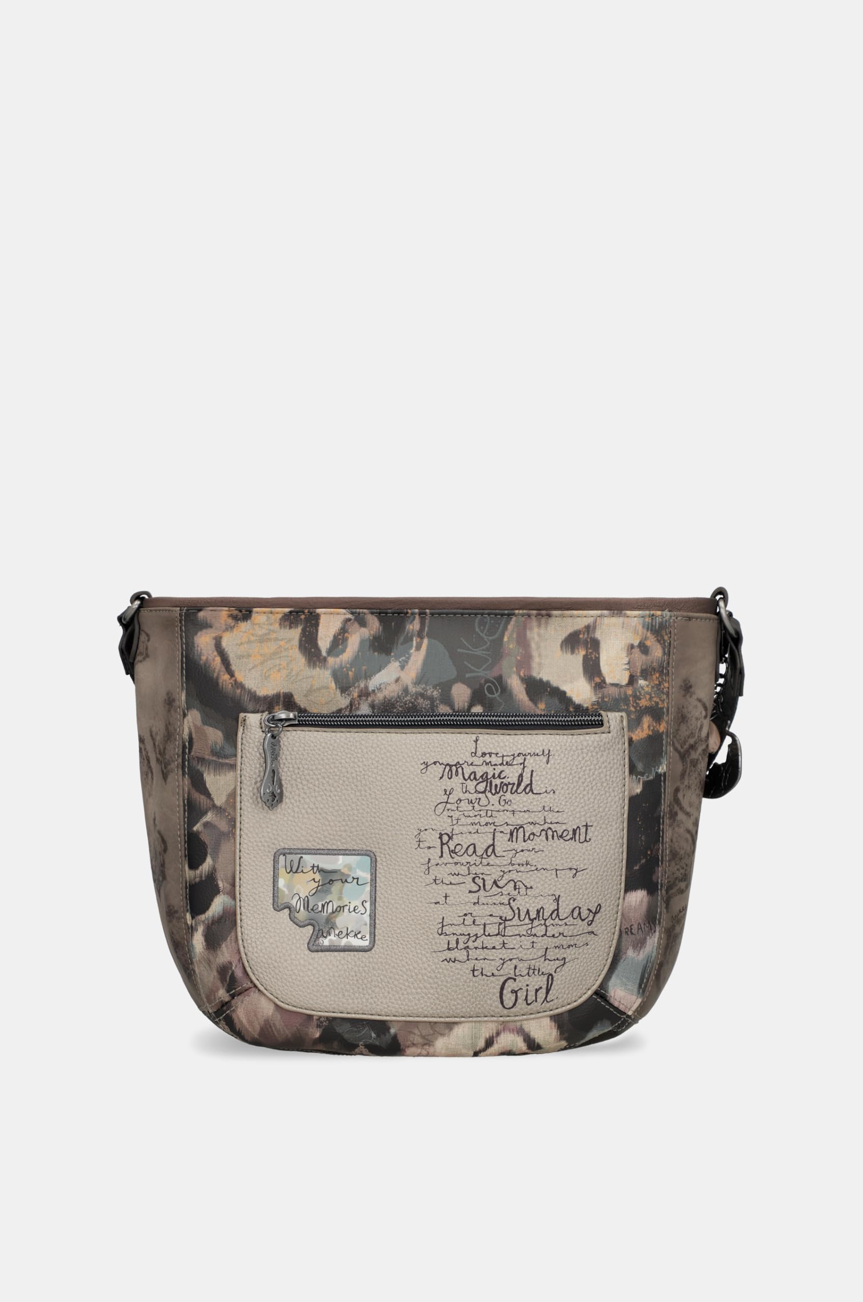 Anekke Real Tracolla Donna 27x26x13 cm con Cerniera