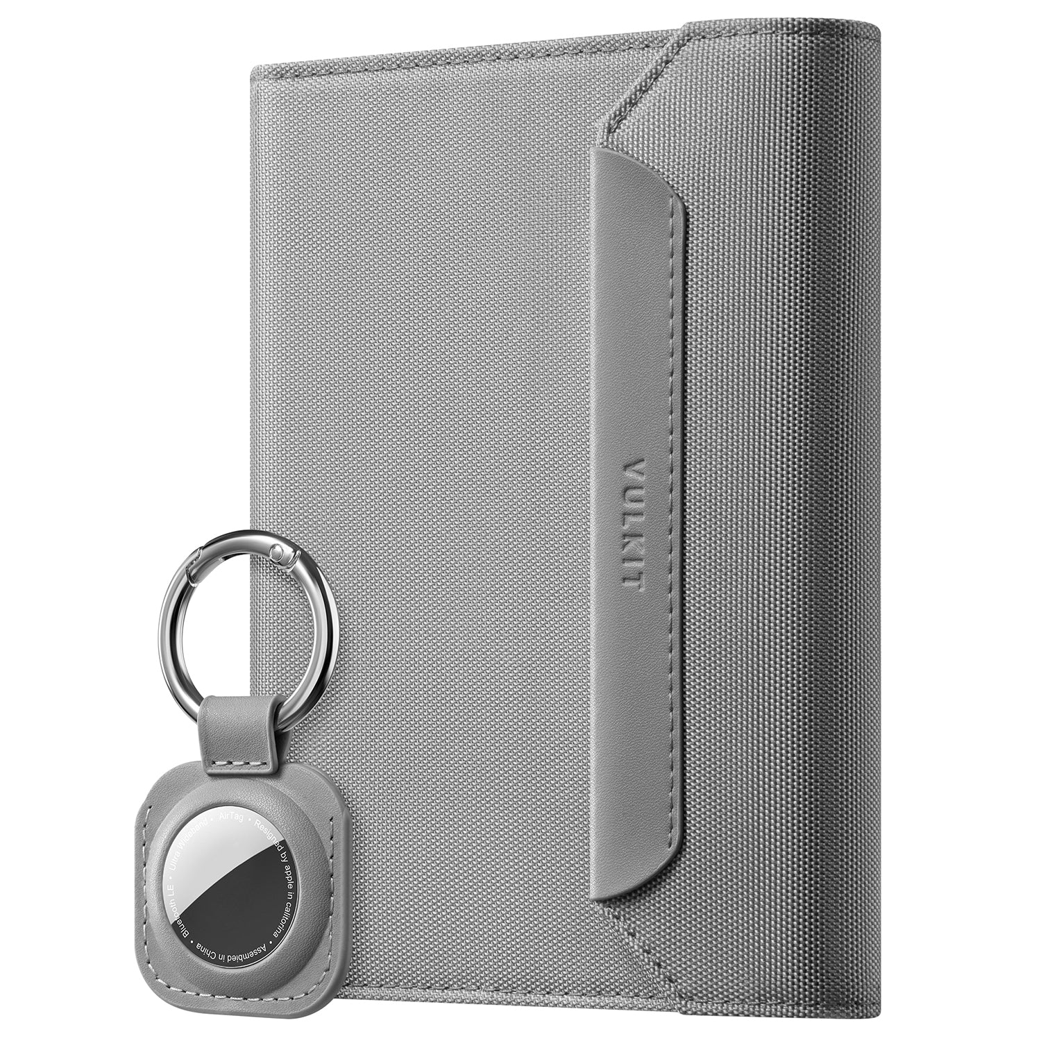 VULKIT VPW104 porta passaporto nero RFID con AirTag