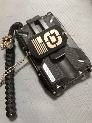 Dango Apparel Dog Tag piastrina acciaio nero 50 mm