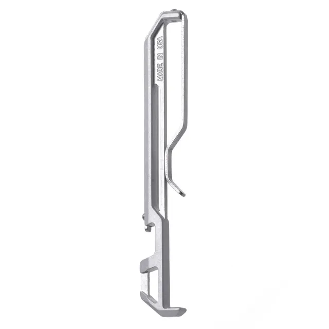 Dango Pocket Clip XL fermasoldi alluminio Satin Silver