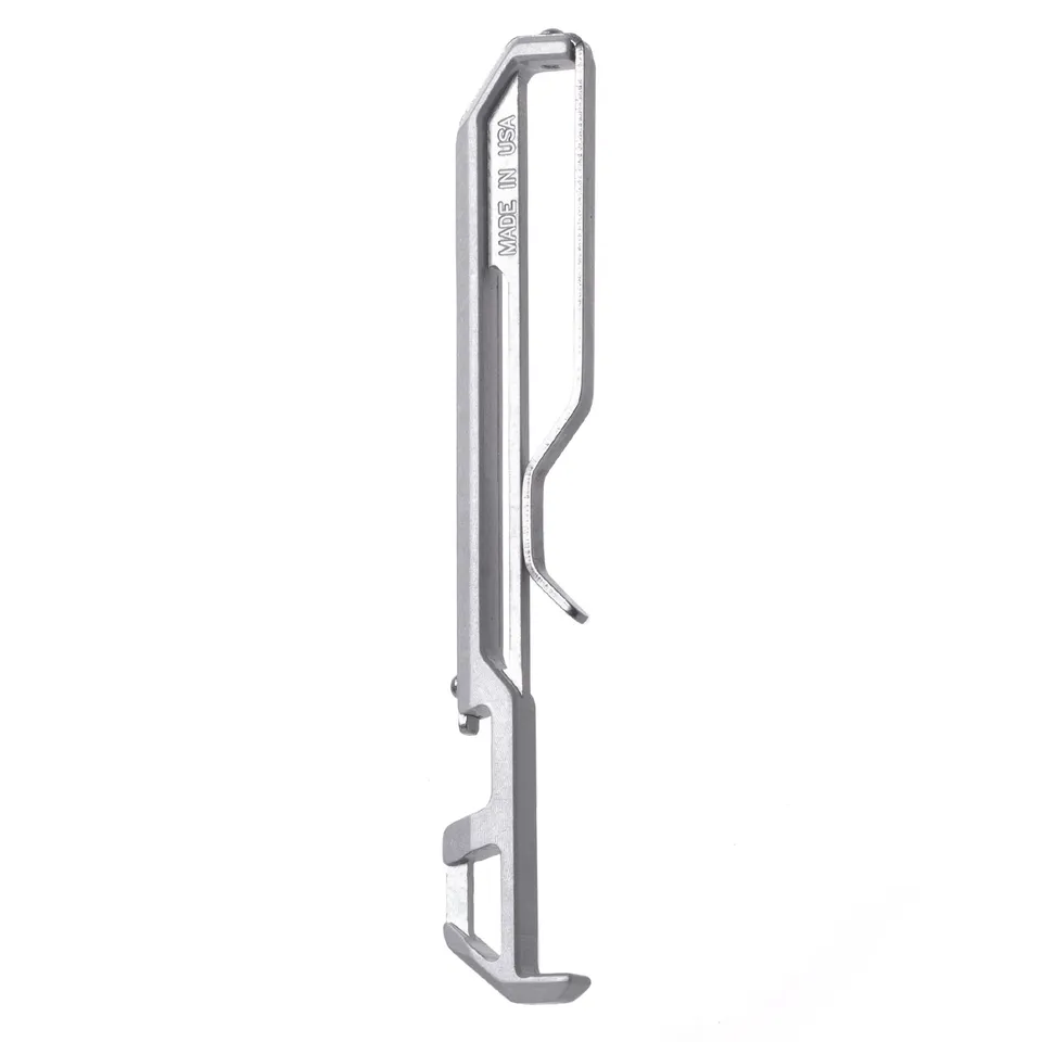 Dango Pocket Clip XL fermasoldi alluminio Satin Silver