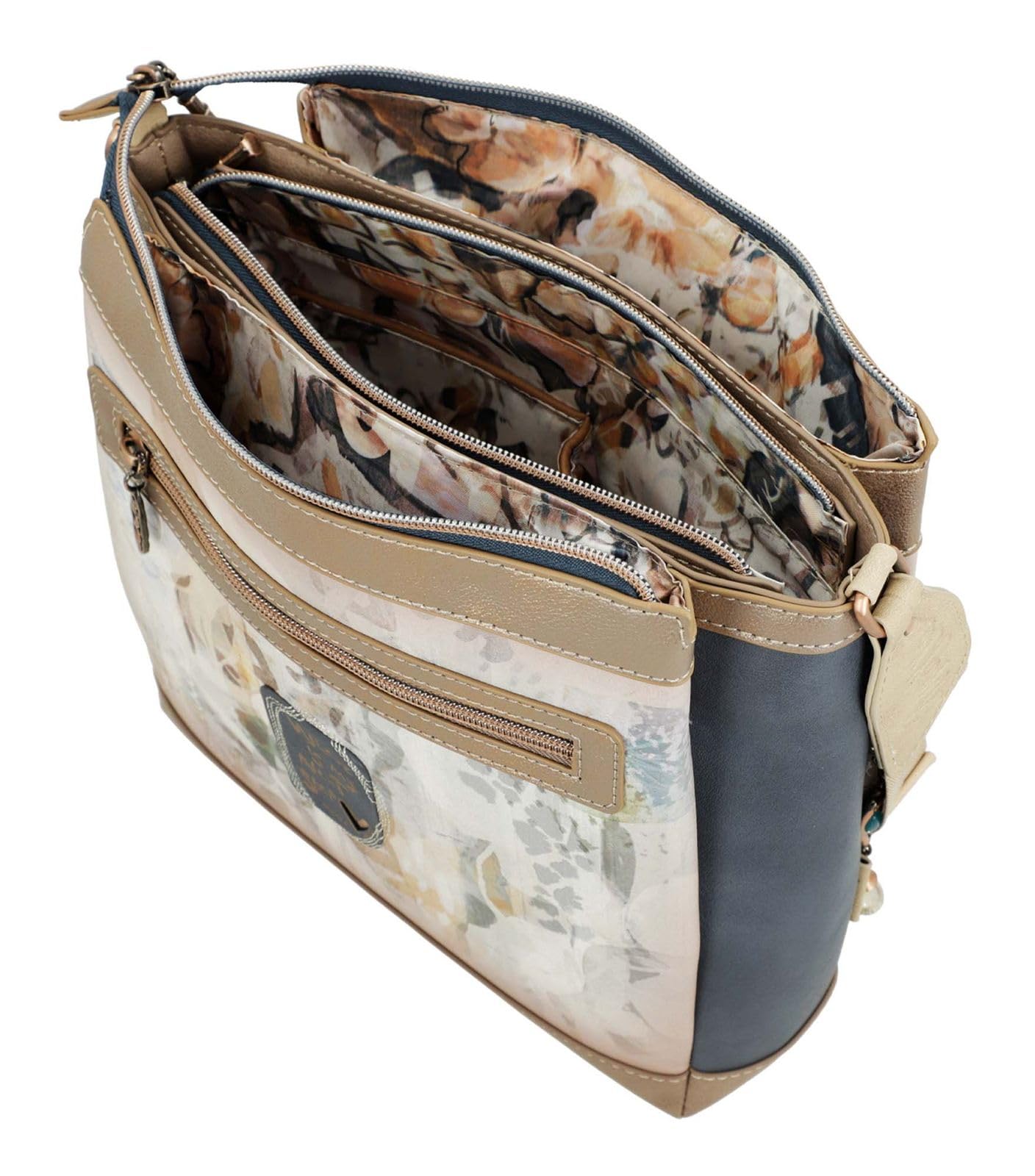 ANEKKE Memories borsa tracolla 3 scomparti 27x25x8