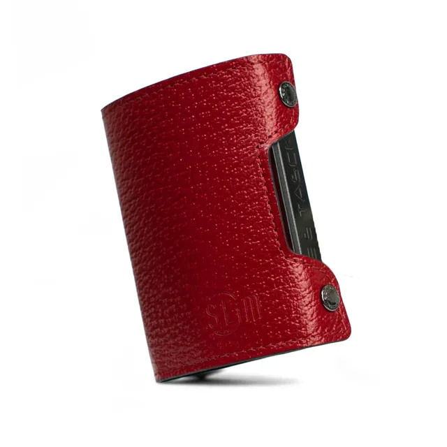 Be Tasck Astuccio Pelle Cinghialino Bordeaux Frame Nero