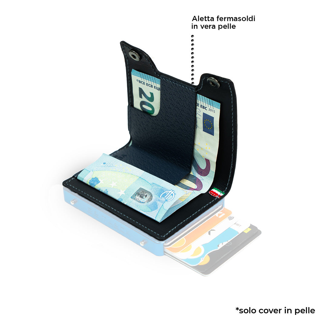 SLim Be Tasck Cover Pelle Cinghialino Blu